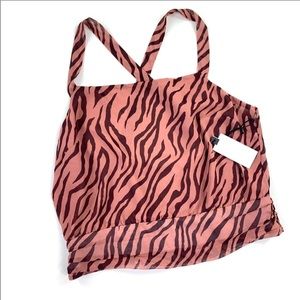🌺 3/$20 ASTR Crossback Tank Top in Zebra Print